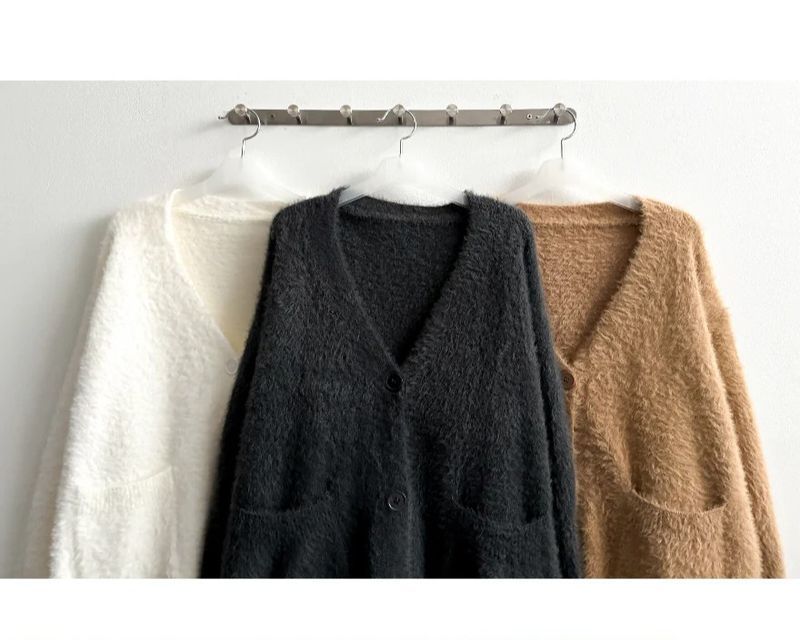 Onp Pocket Angora Cardigan