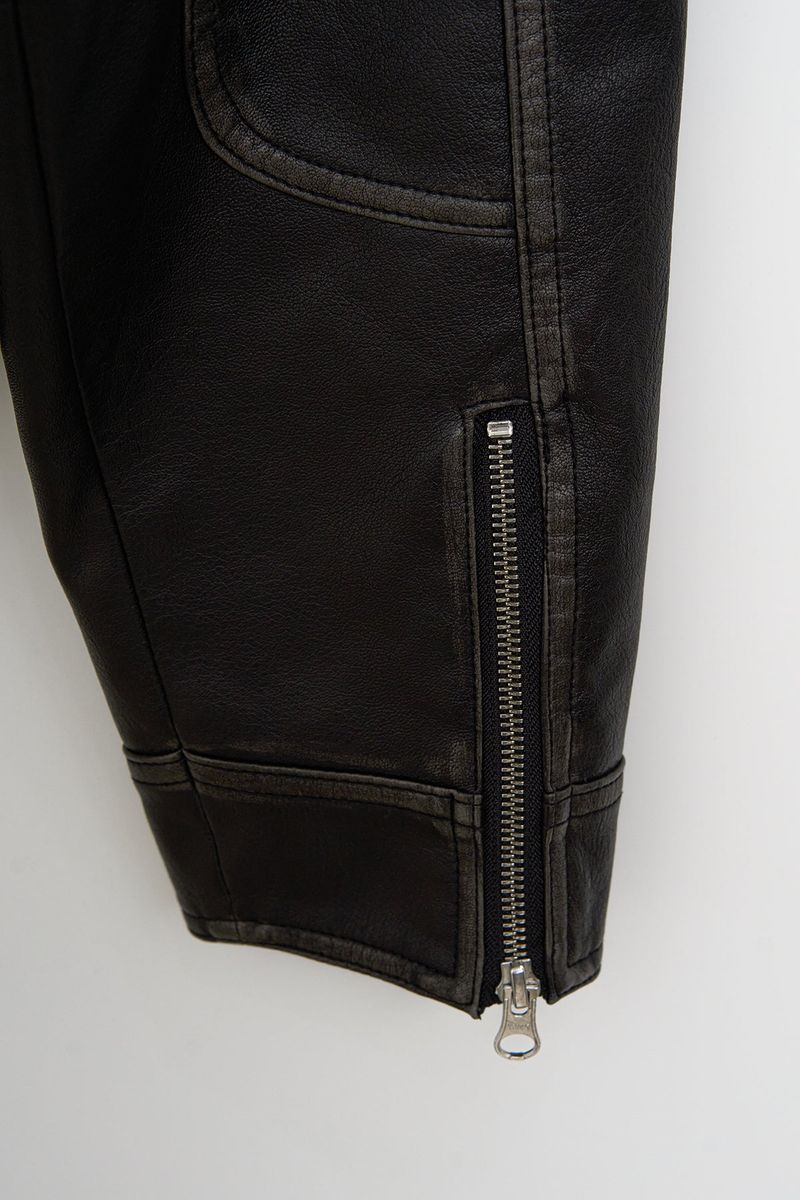 Hand Washed Leather Blouson (2color)