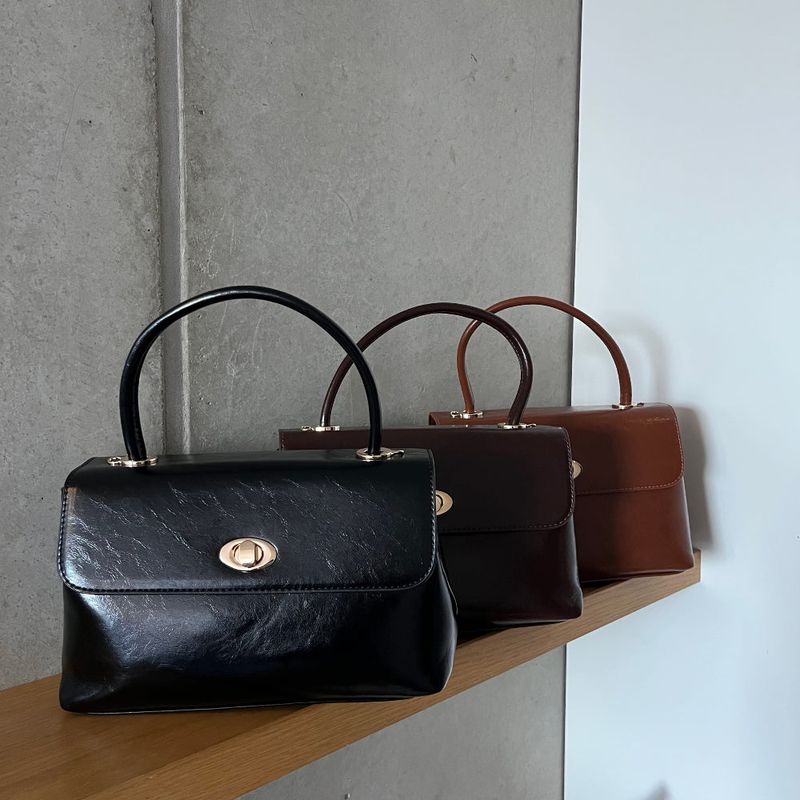 Janne Square Classic Medium Hand & Cross Bag (3 colors)