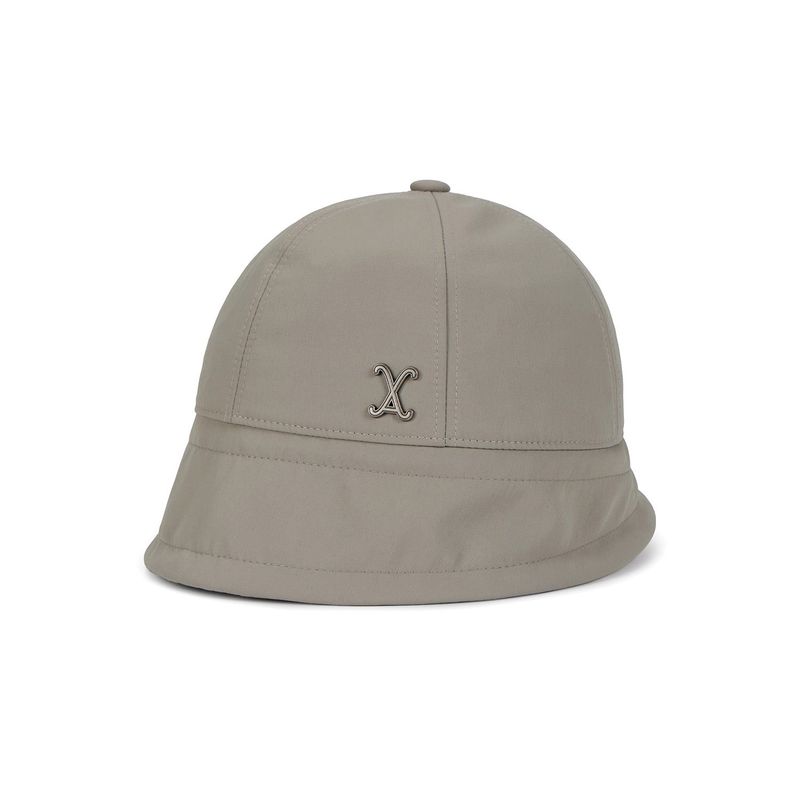 VA Curved Stud Nylon Bonnet Hat / Warmtaupe