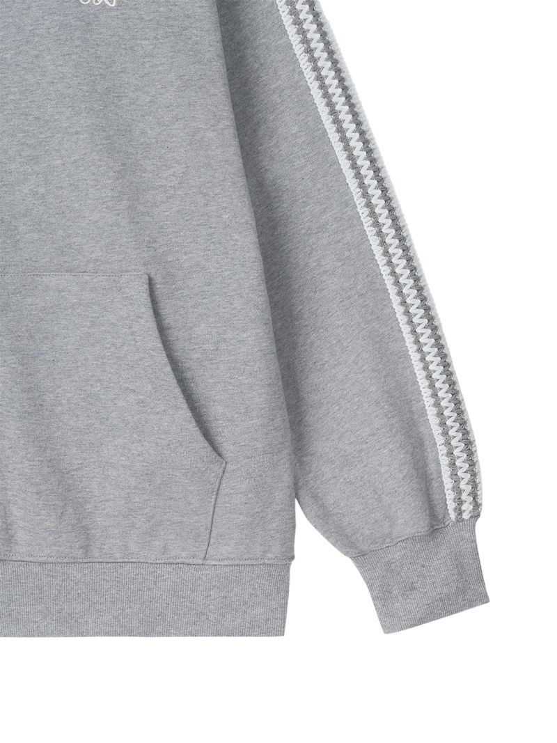 Asel Hooded zip-up Gray