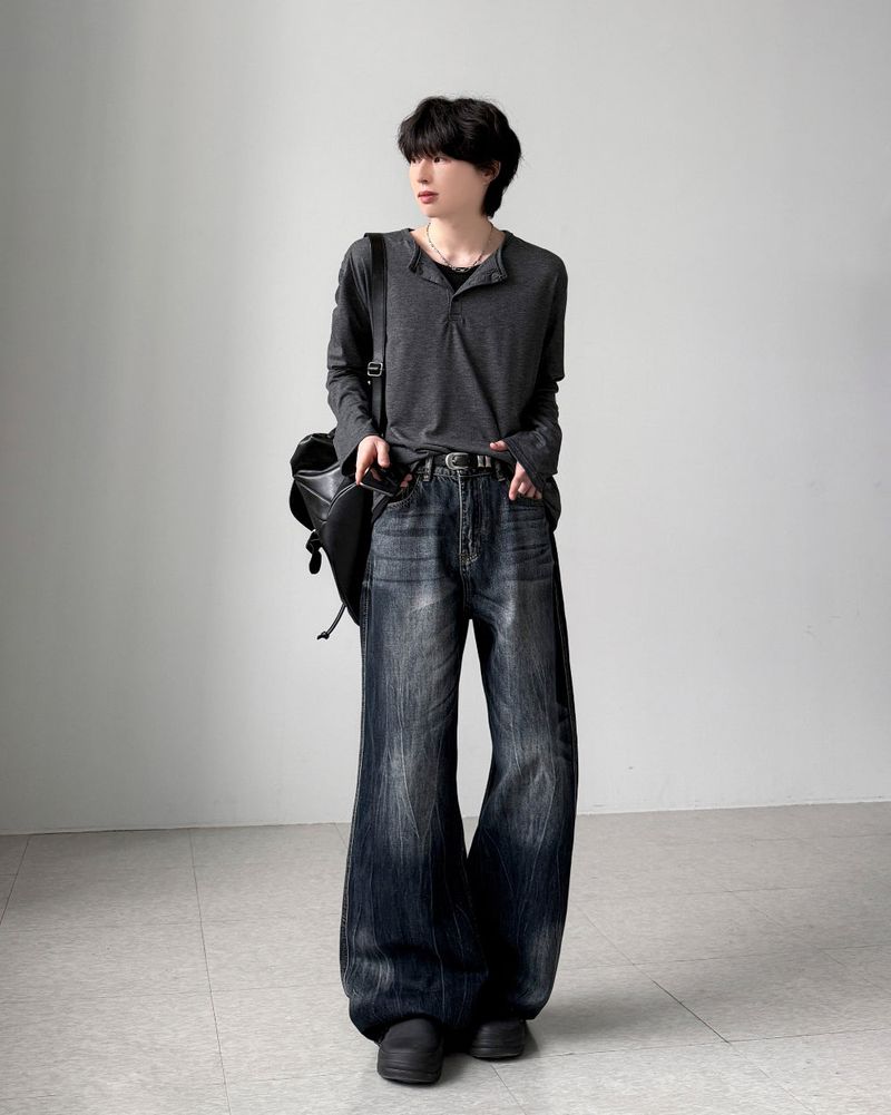 Miake Washing Flare Denim