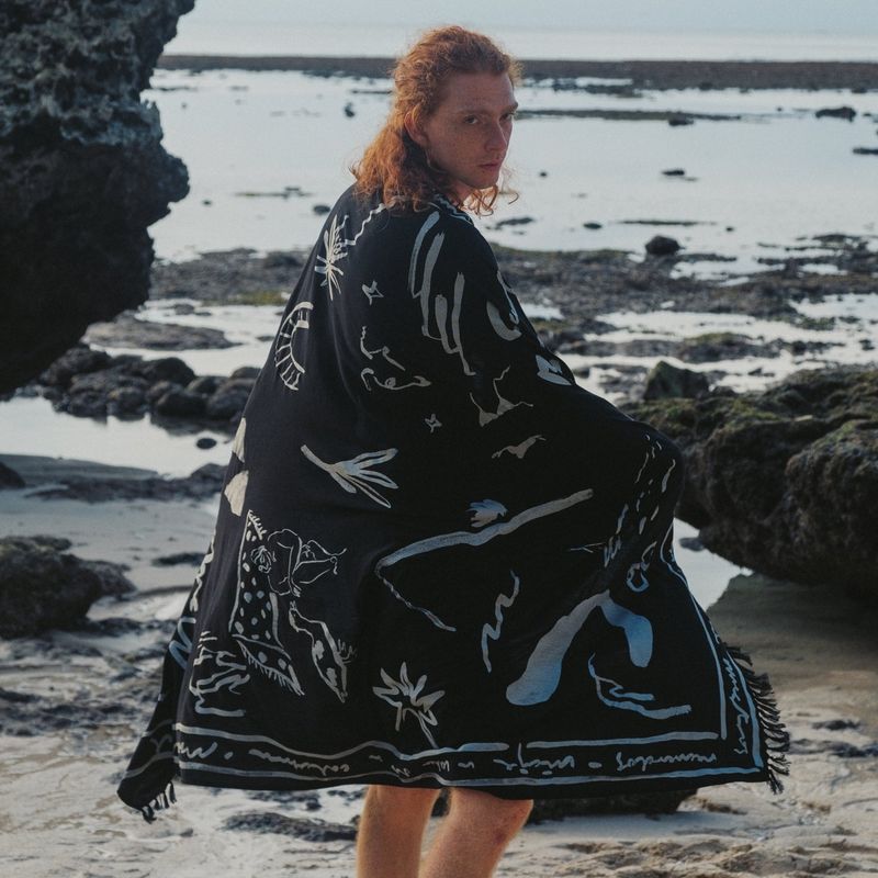 [Eco blanket] Mallorca - Black