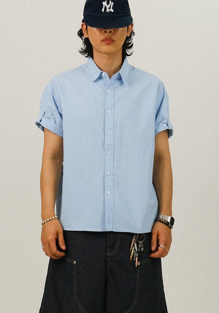 SEMIKAJI(セミカジ)の「AND Nylon Roll-up Shirts(Tops)」