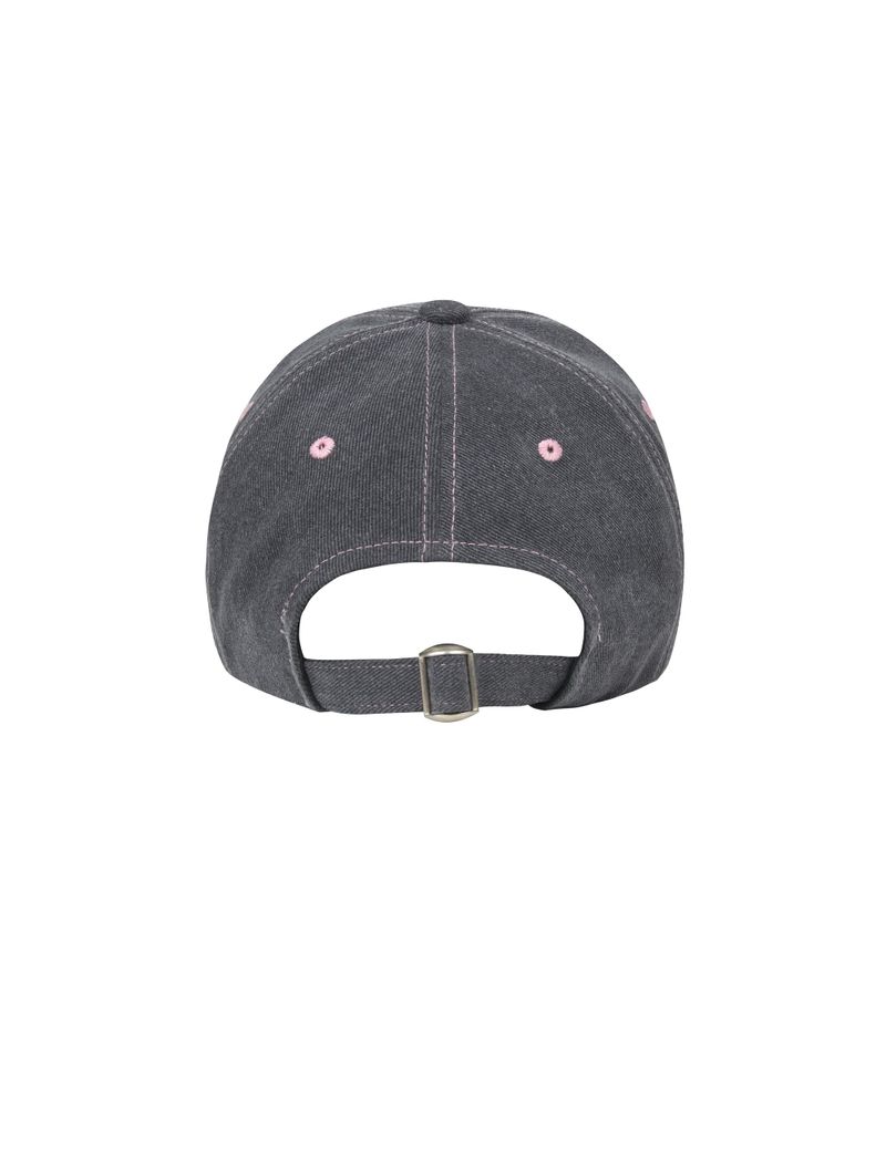 HEART SYMBOL BALL CAP (CHARCOAL)