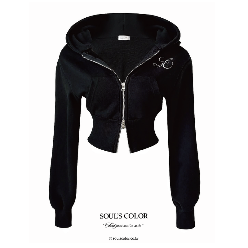 SOUL'S COLOR（ソウルズカラー）の「[MADE] Jewel Lettering zip-up hoodie（Tops）」