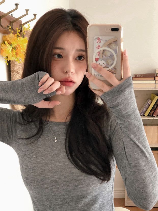 SHOPPERLAND（ショッパーランド）の「Basic Boat Neck Arm Warmer T-Shirt (3color)（Tops）」