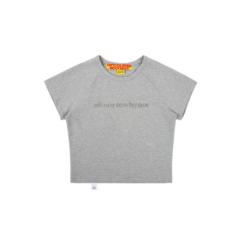ザットガールバイブTシャツ_メランジグレー