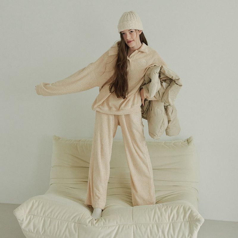 FLEECE PANTS (BEIGE)