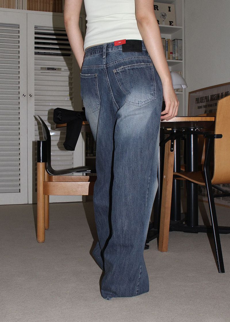 SEMI LOOSE BOOTS CUT DENIM (S-L)
