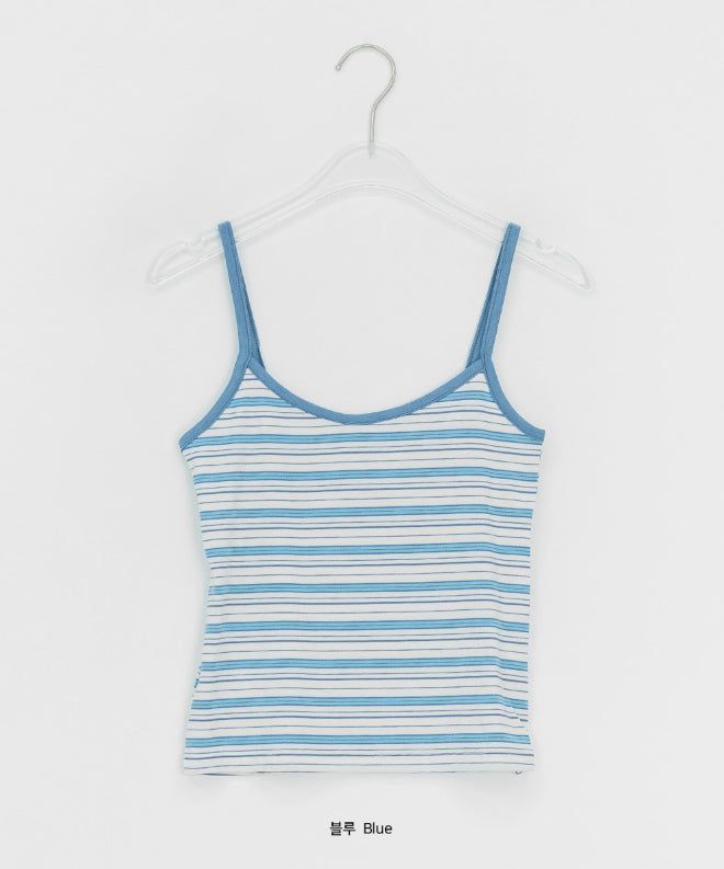 Niero Stripe Tencel String Sleeveless