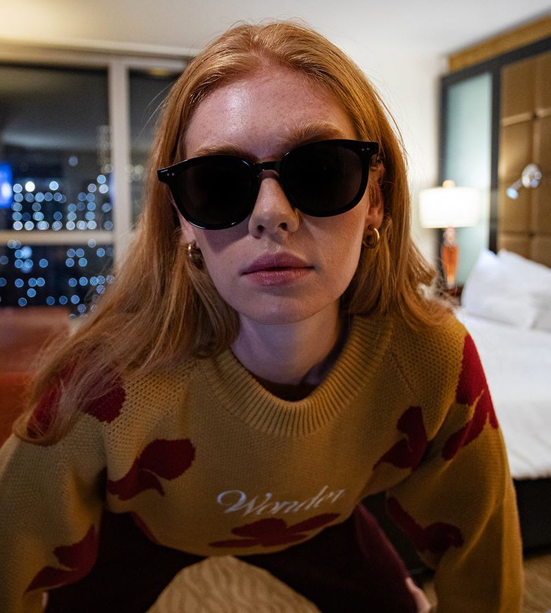 Flower pattern Jacquard Knit