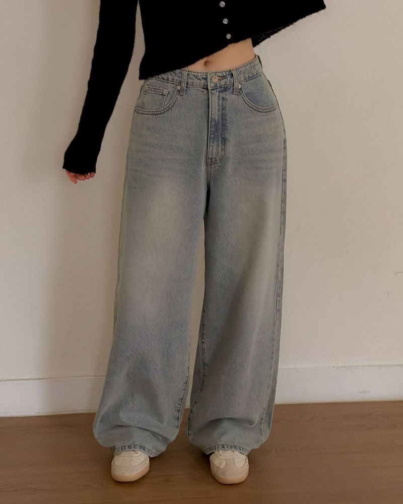  Mua Wide Denim Pants