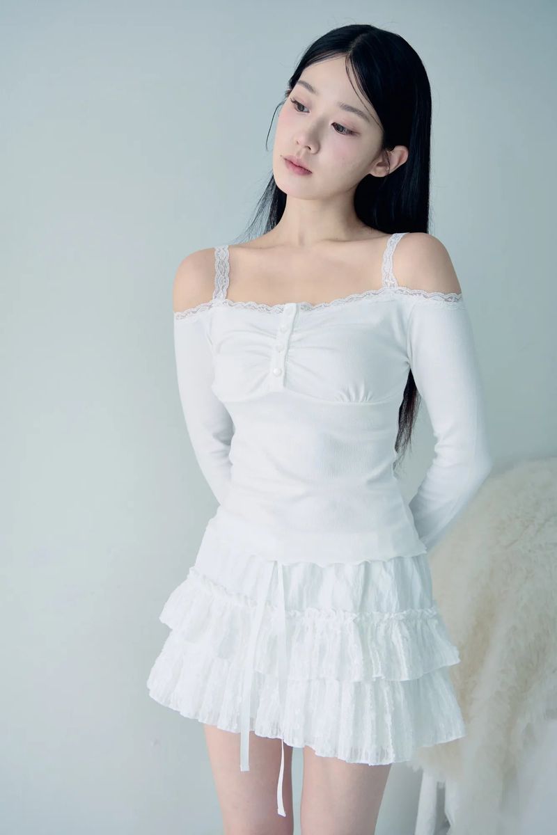 Love blossom skirt (Ivory)