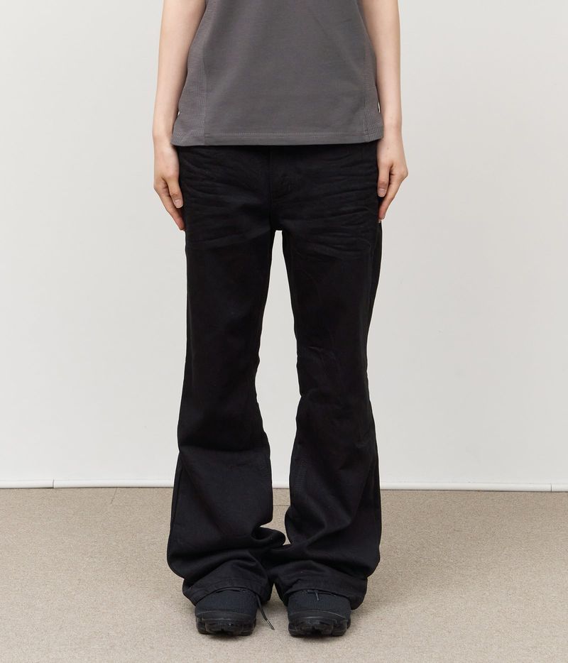HIFIFNK(ハイファイファンク)の「Crow Black Flare Denim(Pants)」