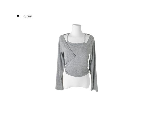 Kiru Layered Wrap Cardigan