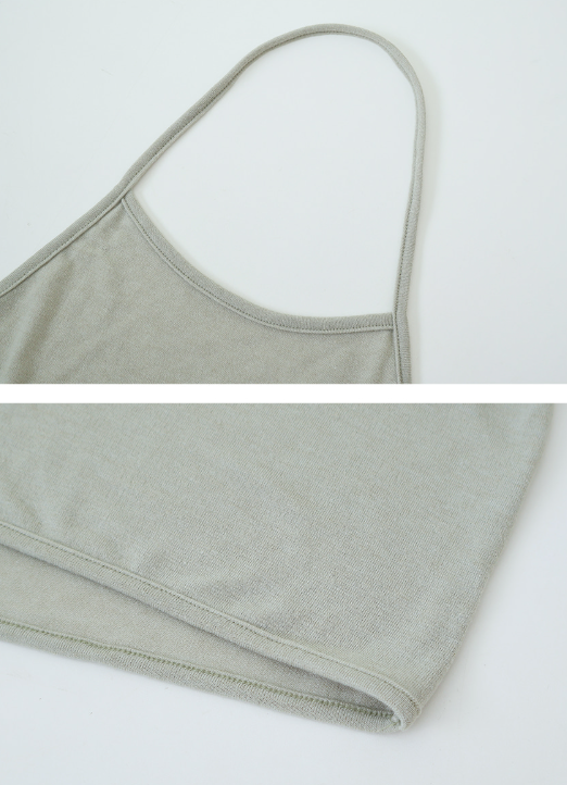 Halter Neck Layered Strap Sleeveless (4color)
