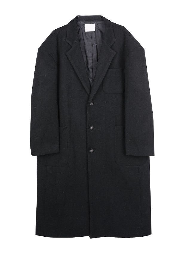 No.1052 wool20 over single long COAT