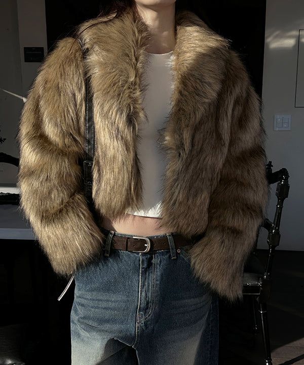 MUZESEOUL（ミューズソウル）の「[F/W] Brush fake fur jacket （Jackets/Outerwear）」