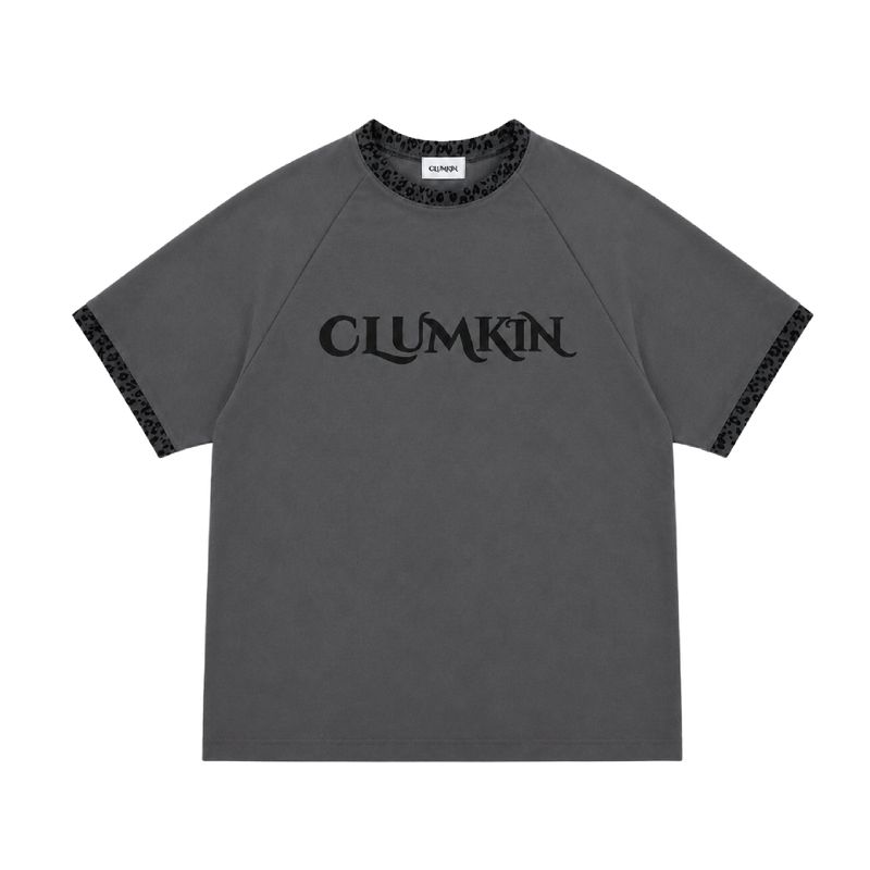 CLUMKIN（クラムキン）の「レオパードリンガーTシャツ (CHARCOAL/CHARCOAL) [MEN]（トップス）」