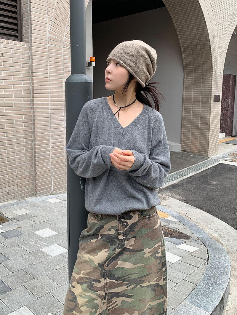 CAMOUFLAGE MAXI SKIRT
