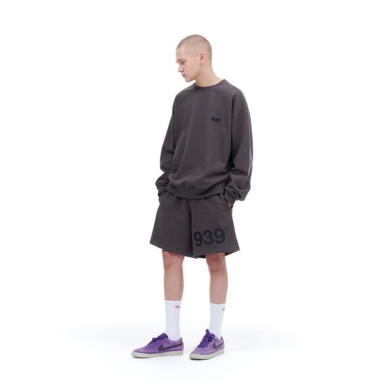 939 LOGO SWEAT SHORTS (DARK GRAY)