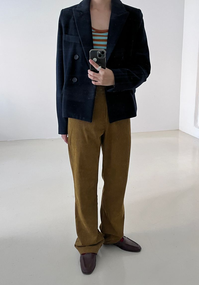 Muse wool collar short coat