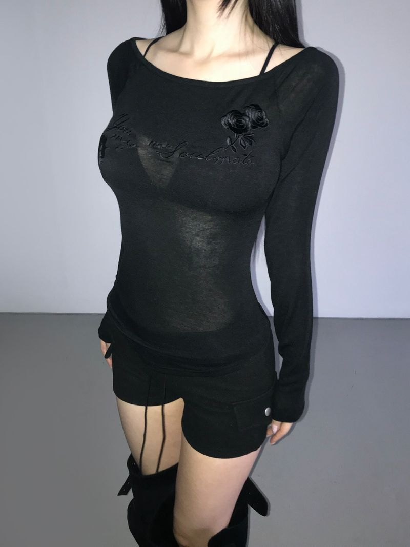 soulmate lettering top(2 color