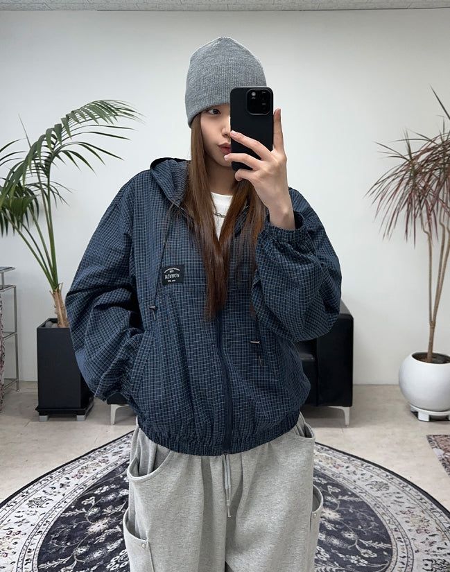 SATIIIZ（サティーズ）の「Verod Crop Check Jumper（Jackets/Outerwear）」