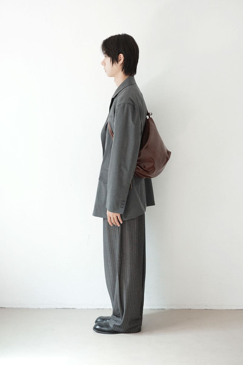 leather double strap bag