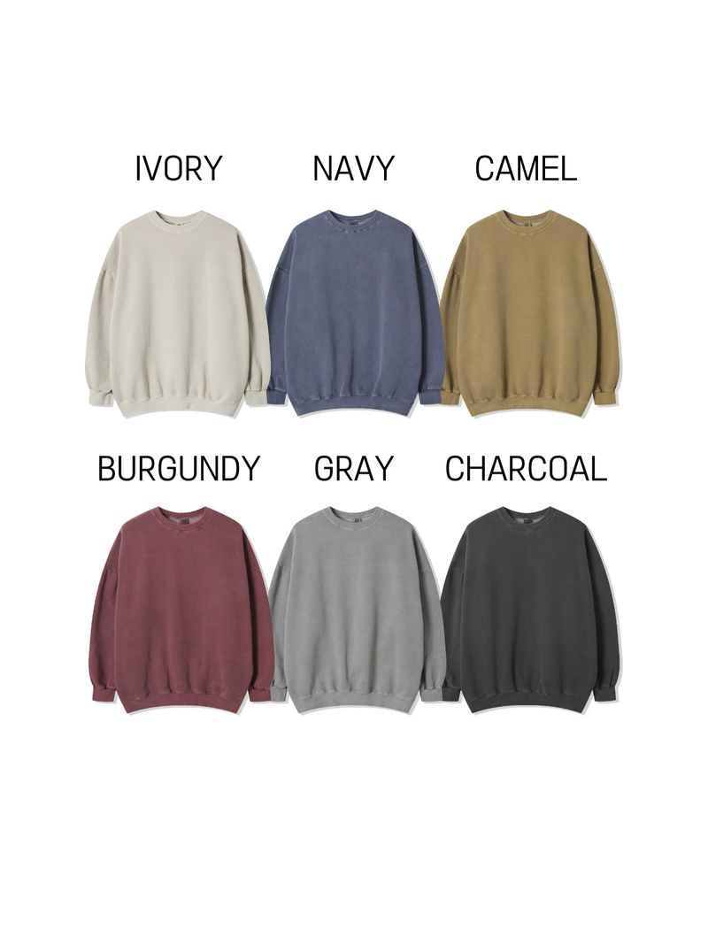 Over Pigment Round Sweatshirt (No.798)