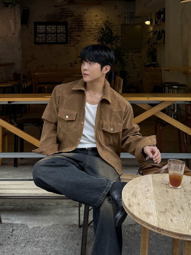Tony western cropped suede jacket
