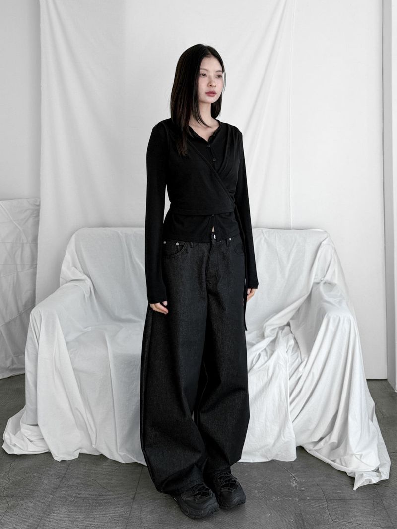  BALLON BLACK DENIM PANTS