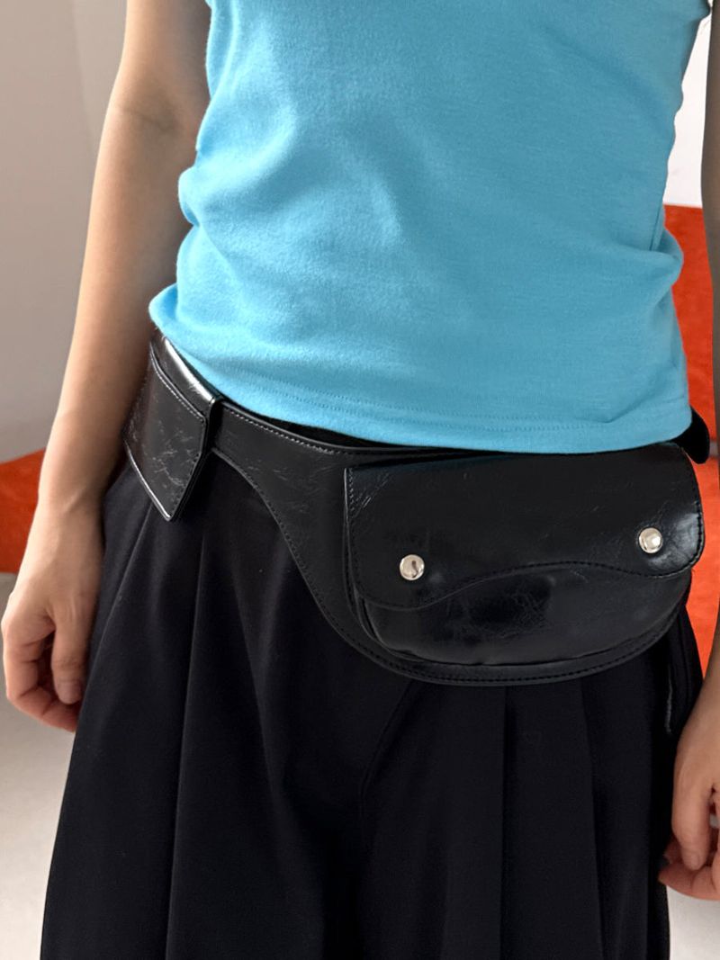 rounded belt bag
