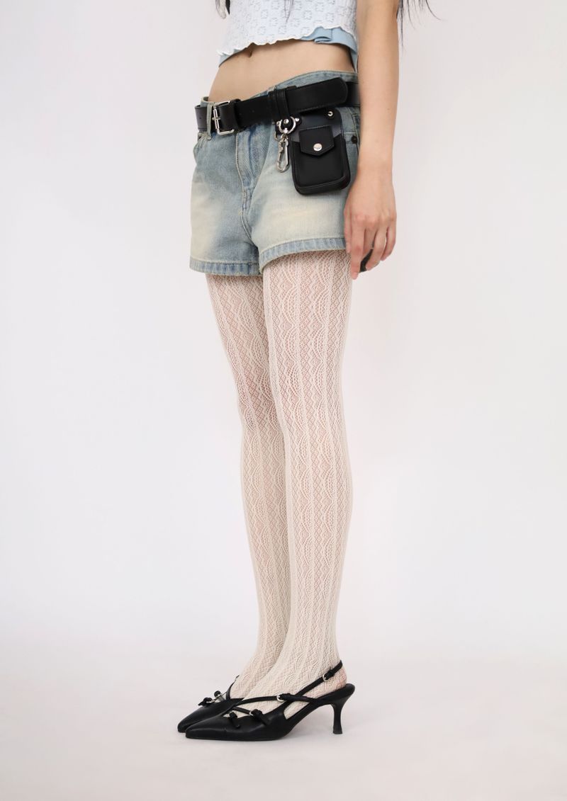 Basic Washed Short Denim Shorts
