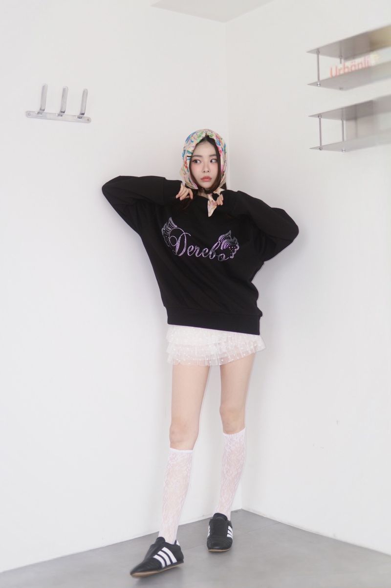 heart frill cancan mini skirt