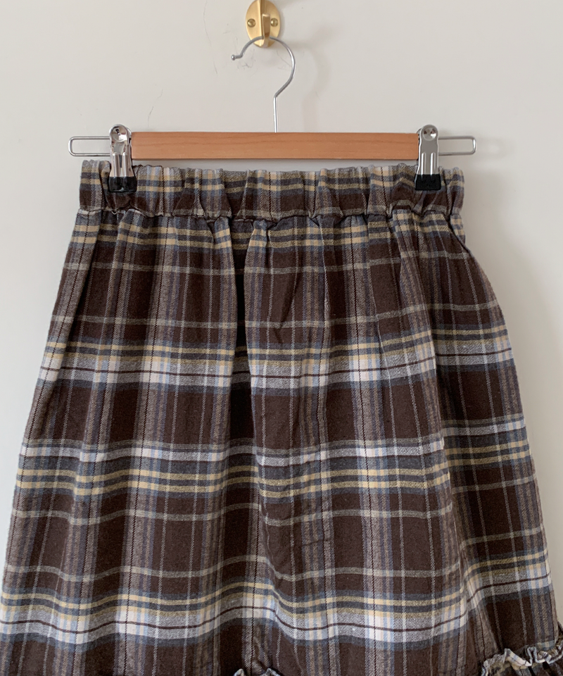 Sorbet Long Checkered Skirt