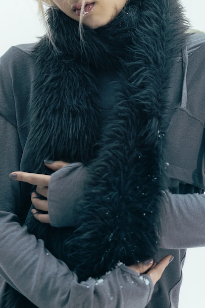 Hairy Muffler / Charcoal