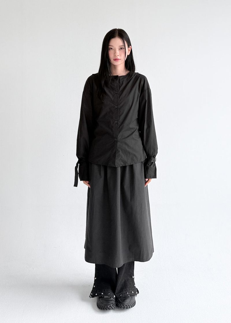  BOATNECK BELT BLOUSE