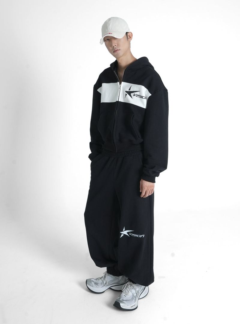 STAR LOGO JOGGER PANTS BLACK