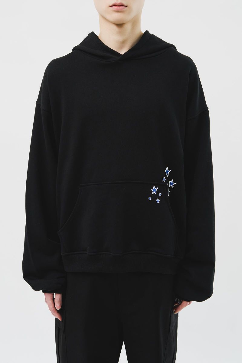 (MADE) Blue Star Softy Hoodie_Black