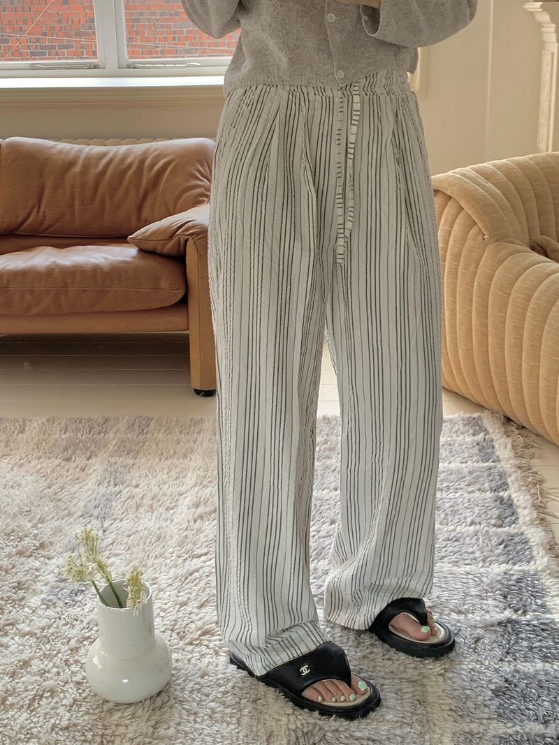 [MADE] REM SEERSUCKER PANTS