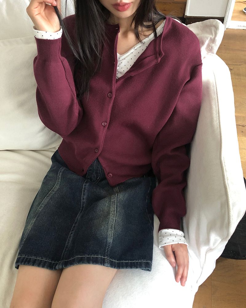 Yuan Panel Washed Denim Midi Skirt