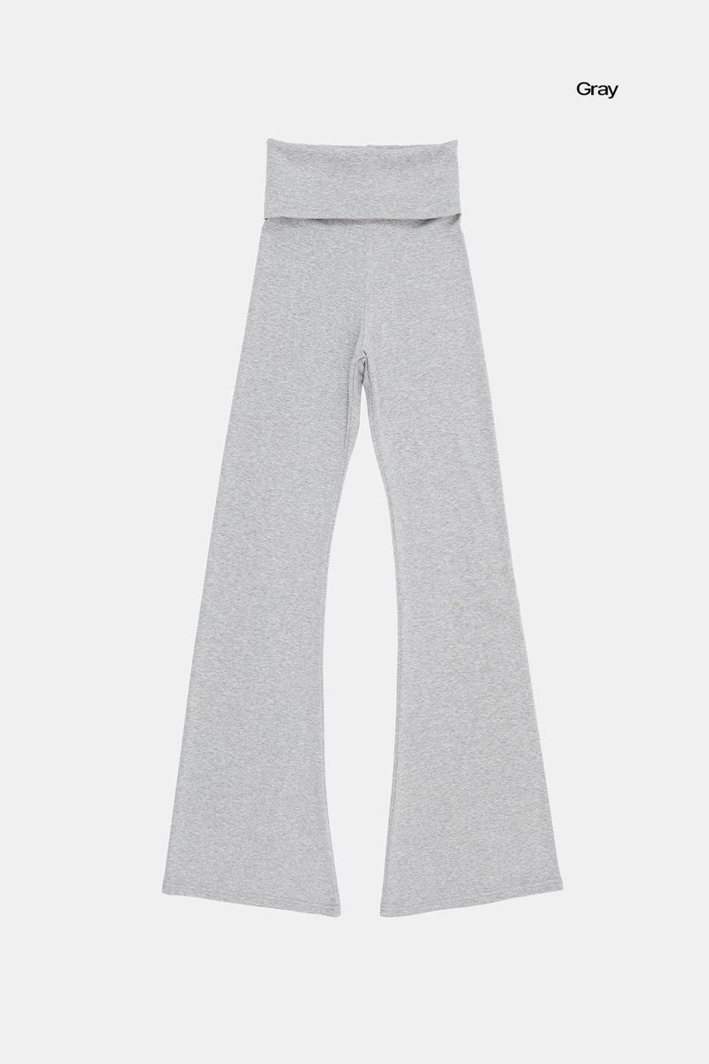 Slim lap bootcut pants