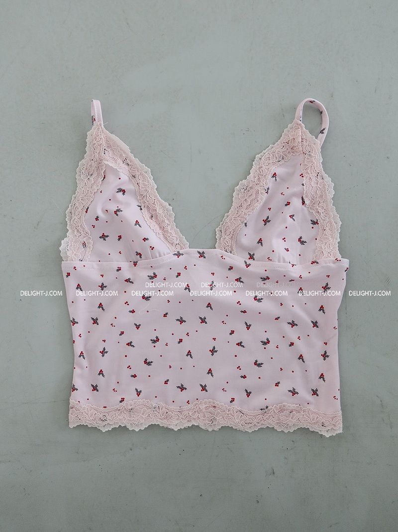 Flower Lace Sleeveless & Shorts Two-piece Set