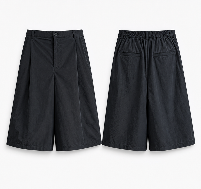 one tuck bermuda pants(2colors)