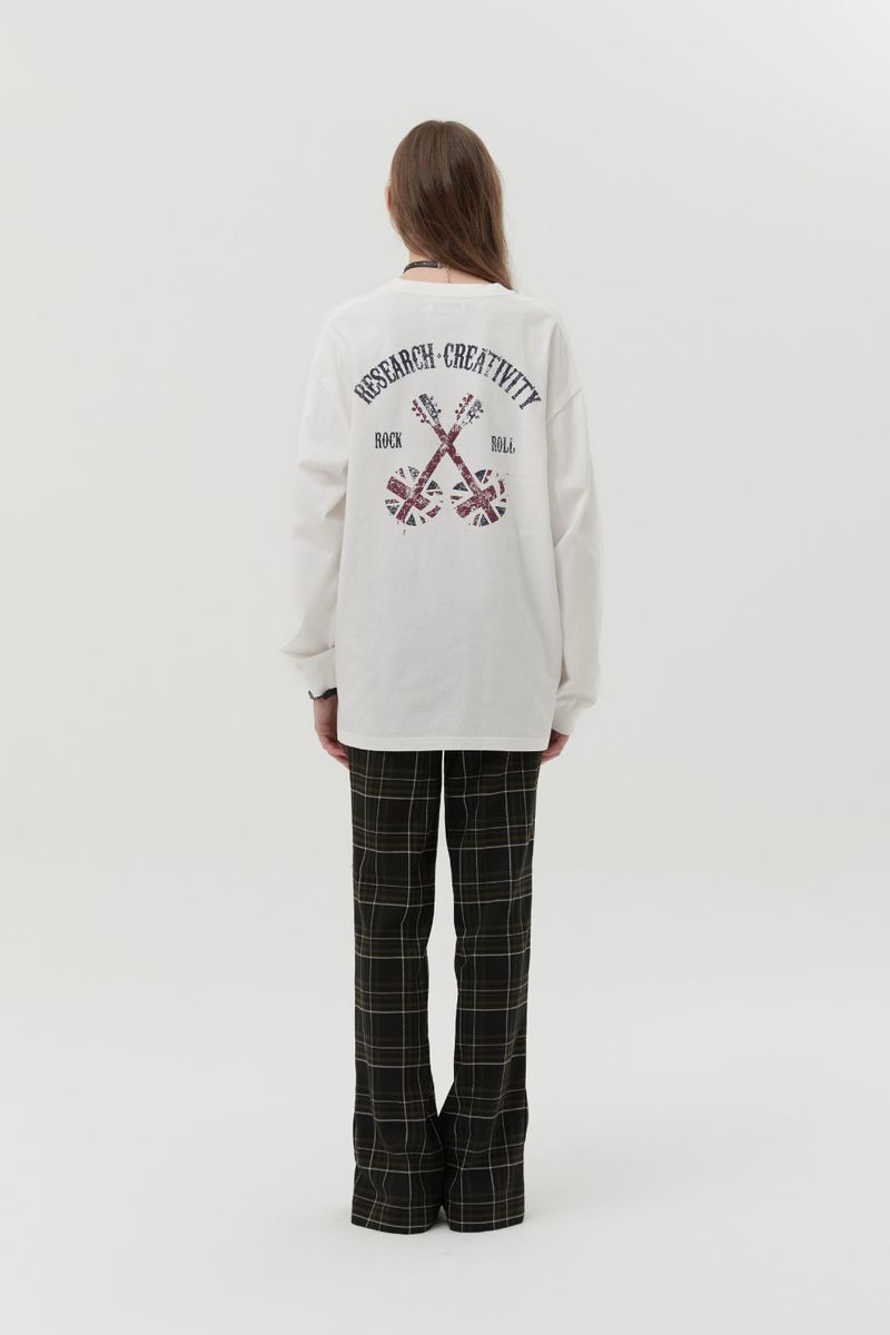ROCK N ROLL LONG SLEEVE [WHITE]
