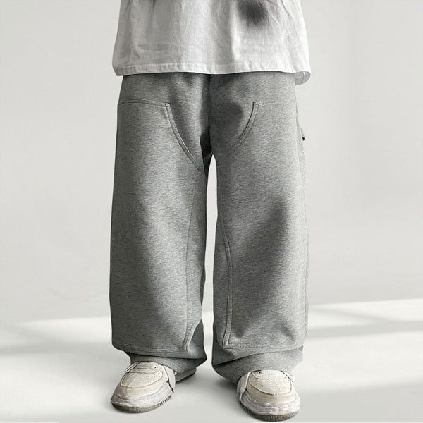 voarc（ボアク）の「Teg Waistband Rivet Double Knee Calfender Snap Hem Training Wide Pants (3 colors)（Pants）」