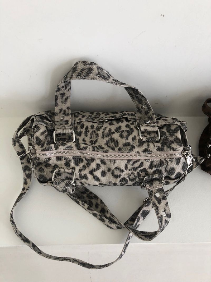 leopard stud bag