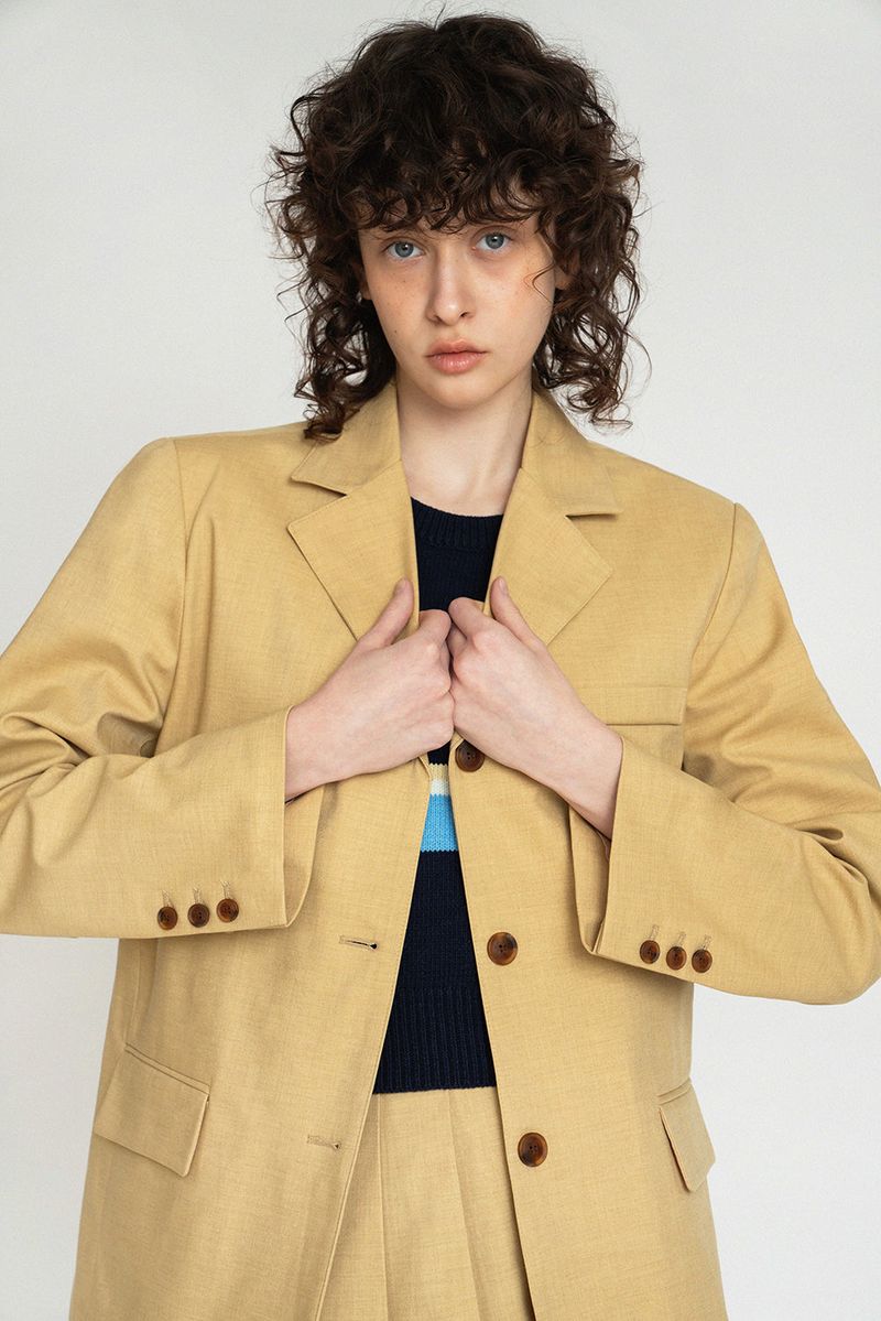 New roman jacket_mustard